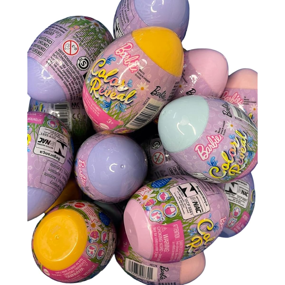 Barbie Color Reveal Pets Easter Egg Surprise HCC74 Series (3-Color Pack Varies)