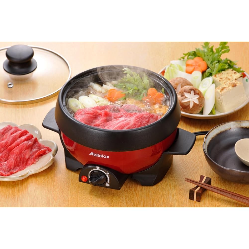 Aviterax Electric Mini Plate Grill Pot APN16G-R [Parallel Import]