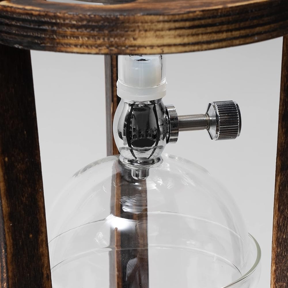 PEARL METAL Captain Stag Cold Brew Coffee Dripper Wooden Stand Holds Approximately 2 to 4 Cups UW-3520