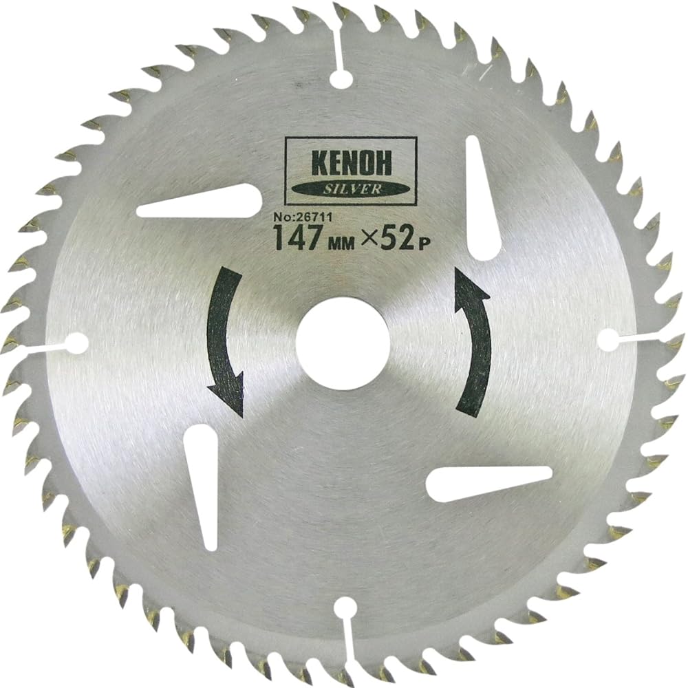 KENOH Woodworking Tip Saw, Both Sides Polished, 10 Pieces, 147mm, 147x52P