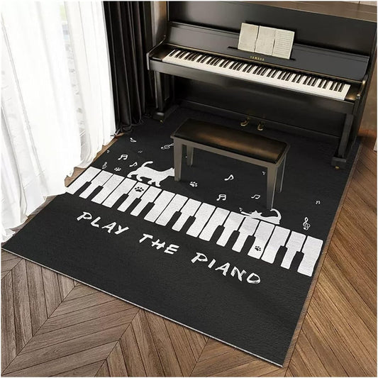 12mm Thick Soundproof Rug Set, Carpet for Upright Piano with Vibration Damping Material, Piano, Chair, Stool Pad (Color: Style 7, 160x180cm) (Color: Style 7, Size: 180x180cm)