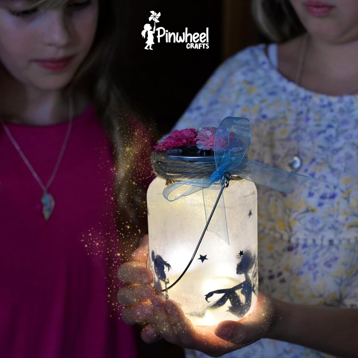 Fairy Craft Kit for Girls - Make Your Own Fairy in a Jar Night Light Kit - Fun DIY Arts and Crafts Projects for Ages 6 7 8 9 10 11 12, Great Gift for Any Occasion