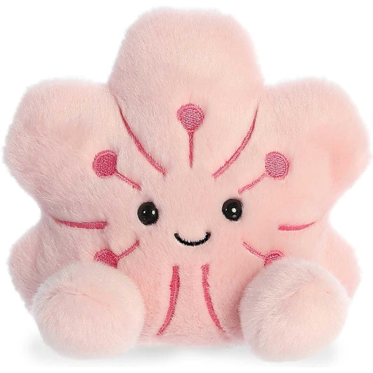 Aurora® Adorable Palm Pulse™ Mochi Sakura Flower™ Plush - Pocket-Sized Play - Collectible Fun - Pink 5"