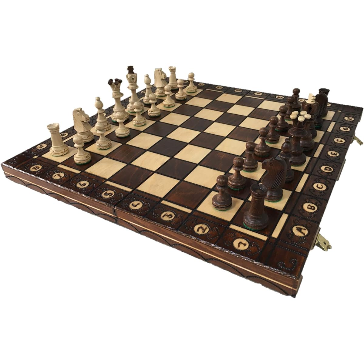 Wegiel Wooden Chess Set Chess Board Set SENATOR Chess Board Poland Genuine Product