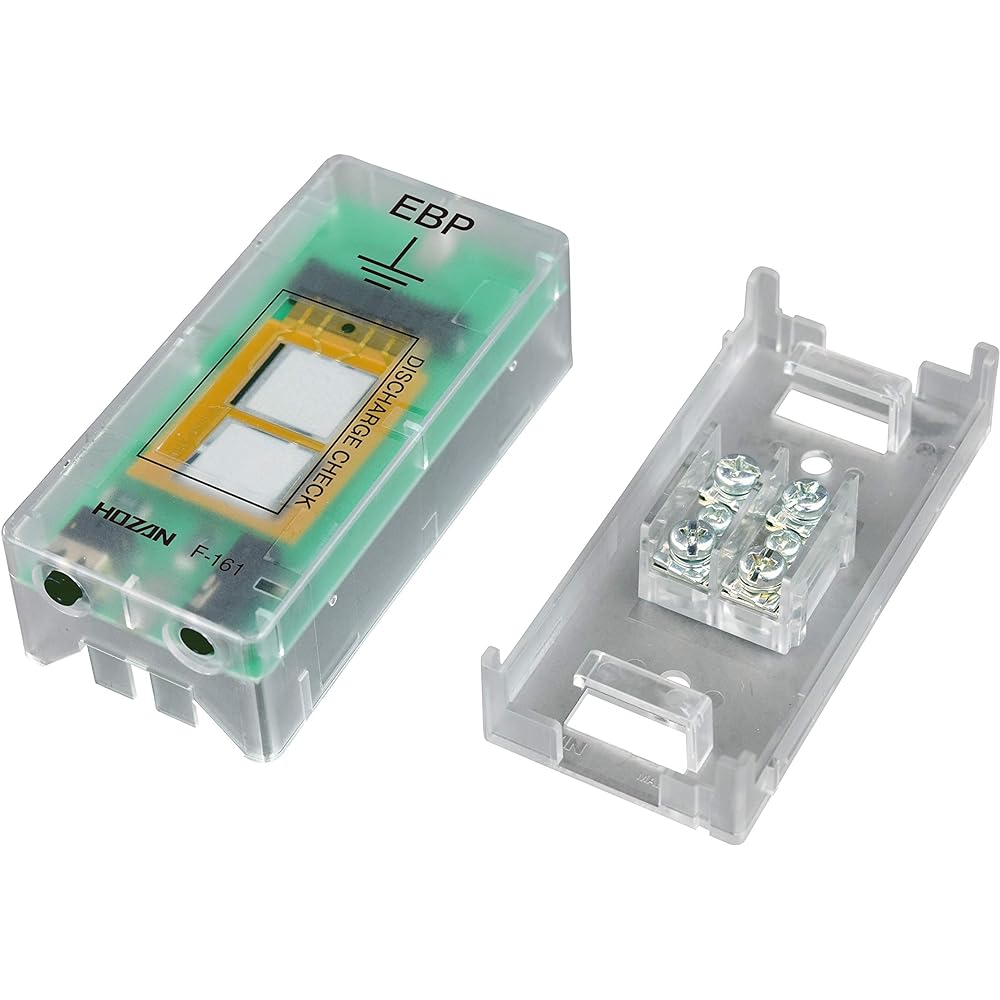 HOZAN Earth Terminal Captures and visualizes static electricity discharge current passing through the terminal F-161