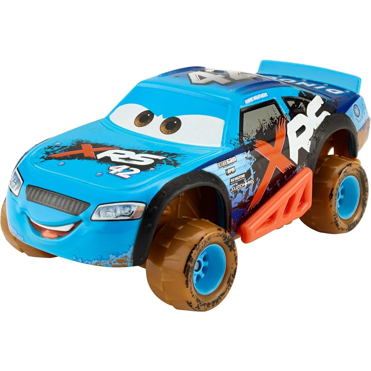 Cars 2018 Mattel 1:55 "Mad Racing" Diecast Minicar 1 Pack Cal Weathers / MATTEL CARS MUD RACING 1PACK CAL WEATHERS [Parallel Import] Disney Pixar Disney PIXAR Movie 3 Crossroads Character Car