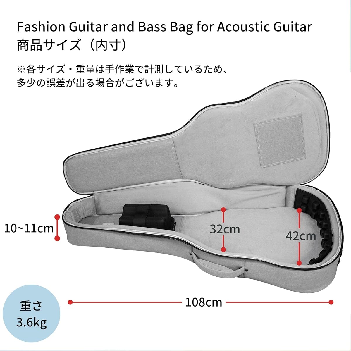 Kavaborg Fashion Guitar and Bass Bag for Acoustic Guitar Acoustic Guitar Case