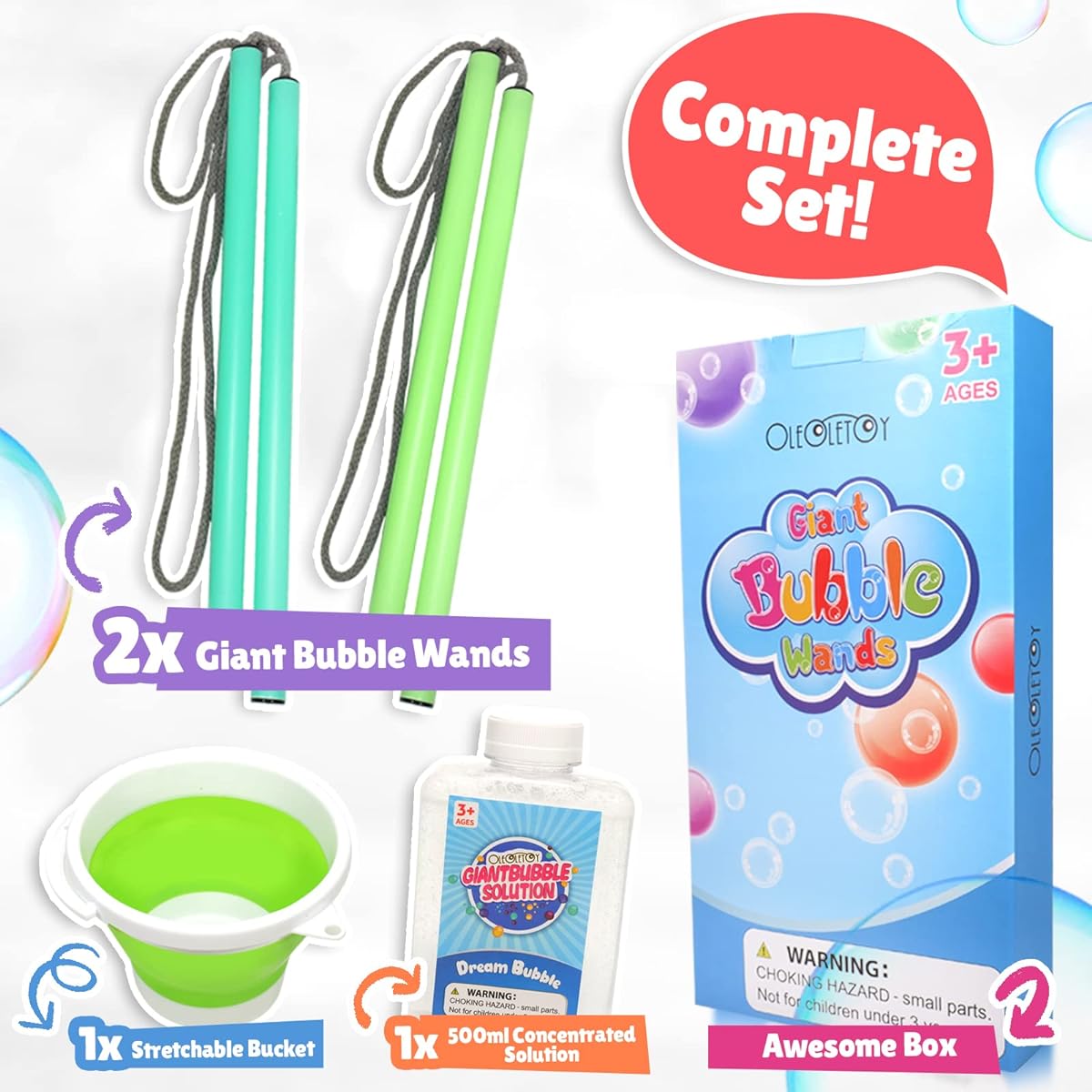 Bubble Wands Parent (Giant bubble wand with rope)