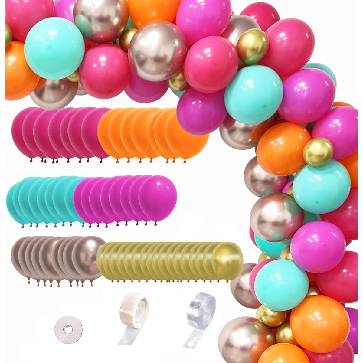 Final Fiesta Bachelorette Party Decorations First Fiesta Birthday/Mexican 1st Birthday Party Supplies 70 Balloon Arches/Mexican Fiesta Theme Party Decorations Cinco De Mayo Tacos Bout Uno Party Decorations