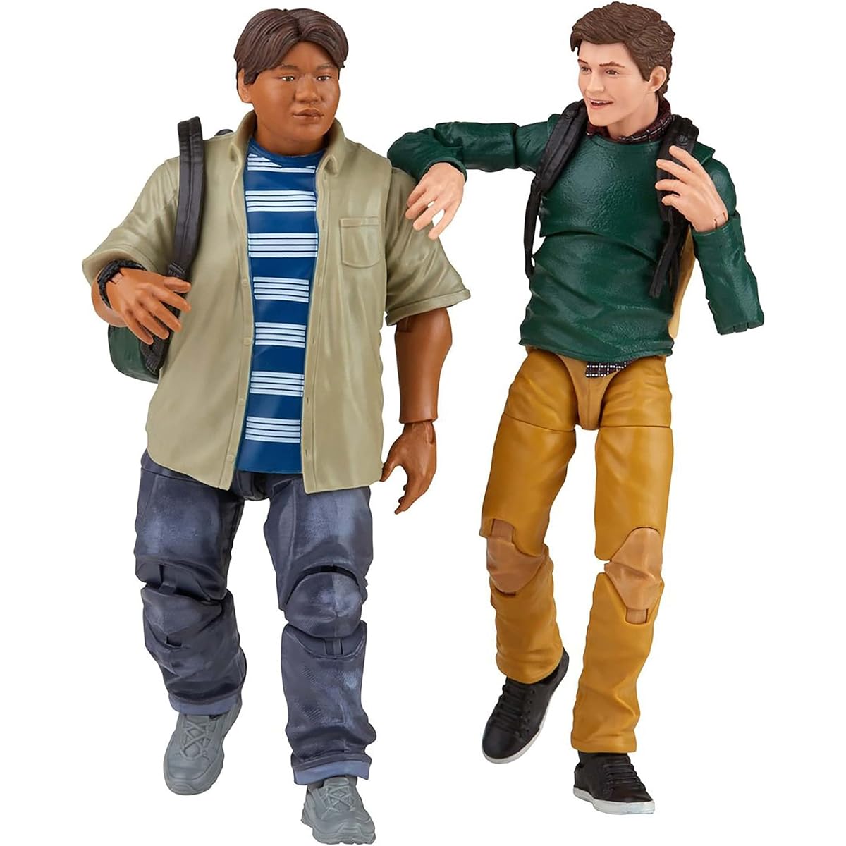 Marvel Hasbro Legends Series Spider-Man 60th Anniversary Peter Parker and Ned Leeds MCU 2-Pack 15cm Action Figure with 7 Accessories, Multicolor F3457