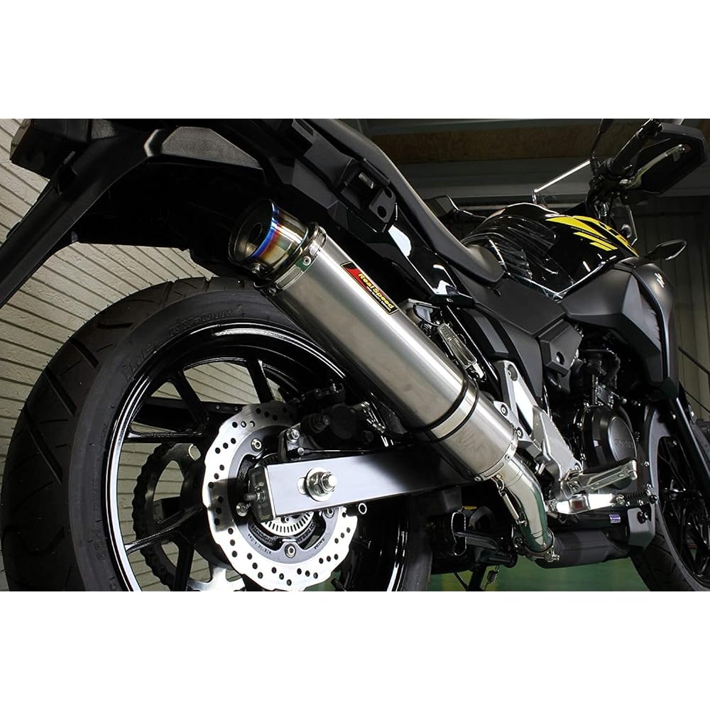 Realspeed Suzuki V Strom 250/ABS (2BK-DS11A) Bike Muffler Meteo Titanium Solid Muffler V-Strom250 ABS RSP-MET-401