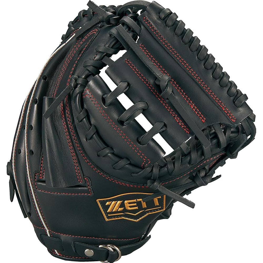 ZETT Boys' Baseball Softball Catcher's Mitt Soft Steer Right Thrower BJCB74322