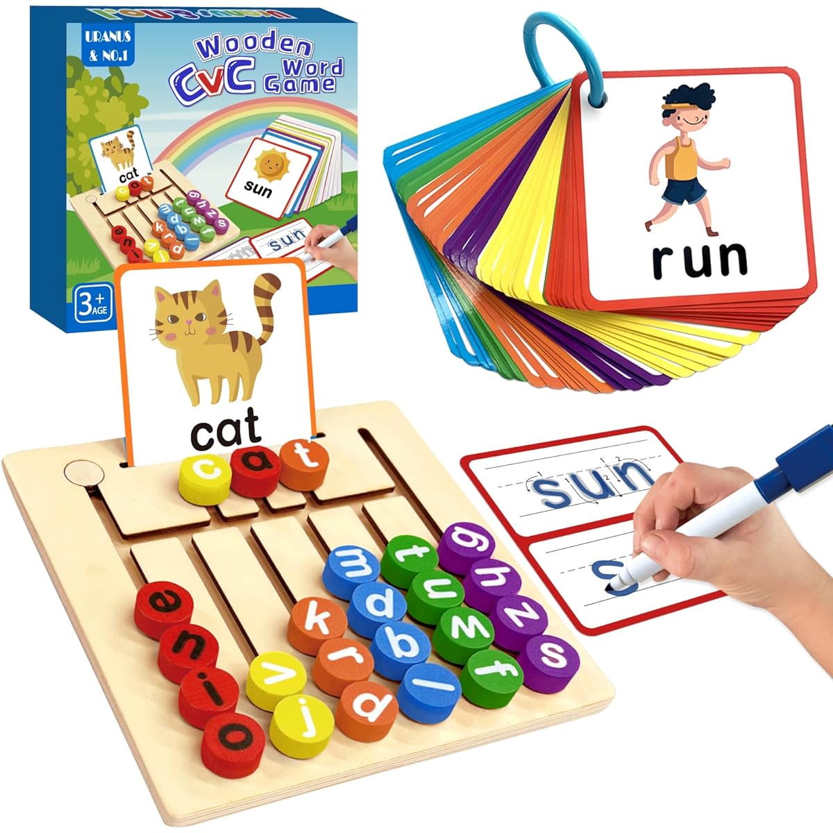 Wooden Flash Cards