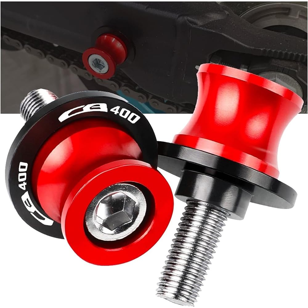 Stand Screw Slider M8 Motorcycle CNC Aluminum Rear Cycloid Shaft Fixing Screw Modified Attachment is very suitable for Honda CB400 CB400SF 1992 1993 1994 1995 1996-1998 (Color : 9)