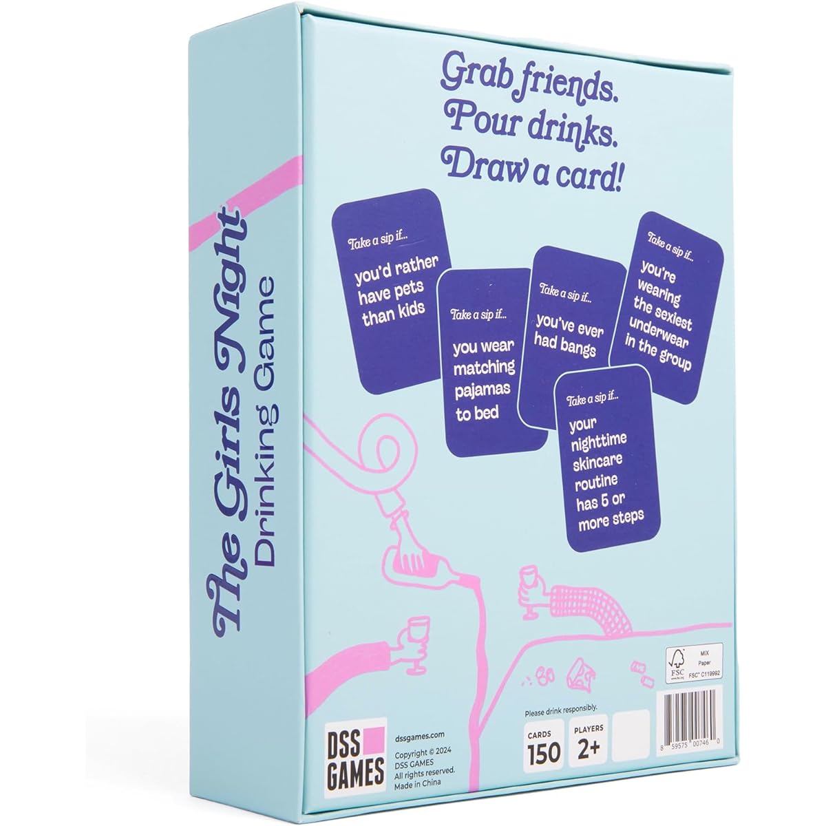 Girls Night Drinking Games [Girls Night Out, Bachelorette Party, Girls Game Night, Party Games]