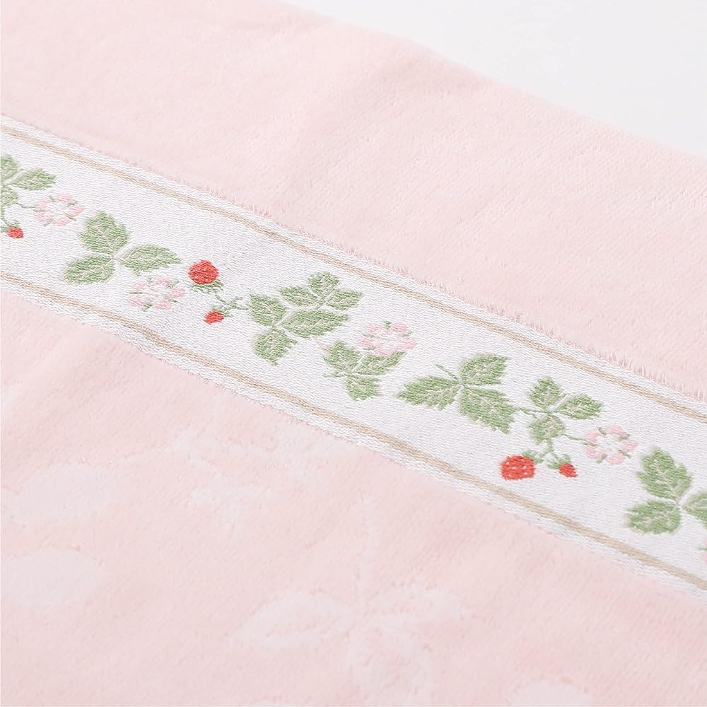nishikawa [Nishikawa] Towel Blanket Single Washable 100% Cotton Wild Strawberry Wedgwood Pink FR03600012