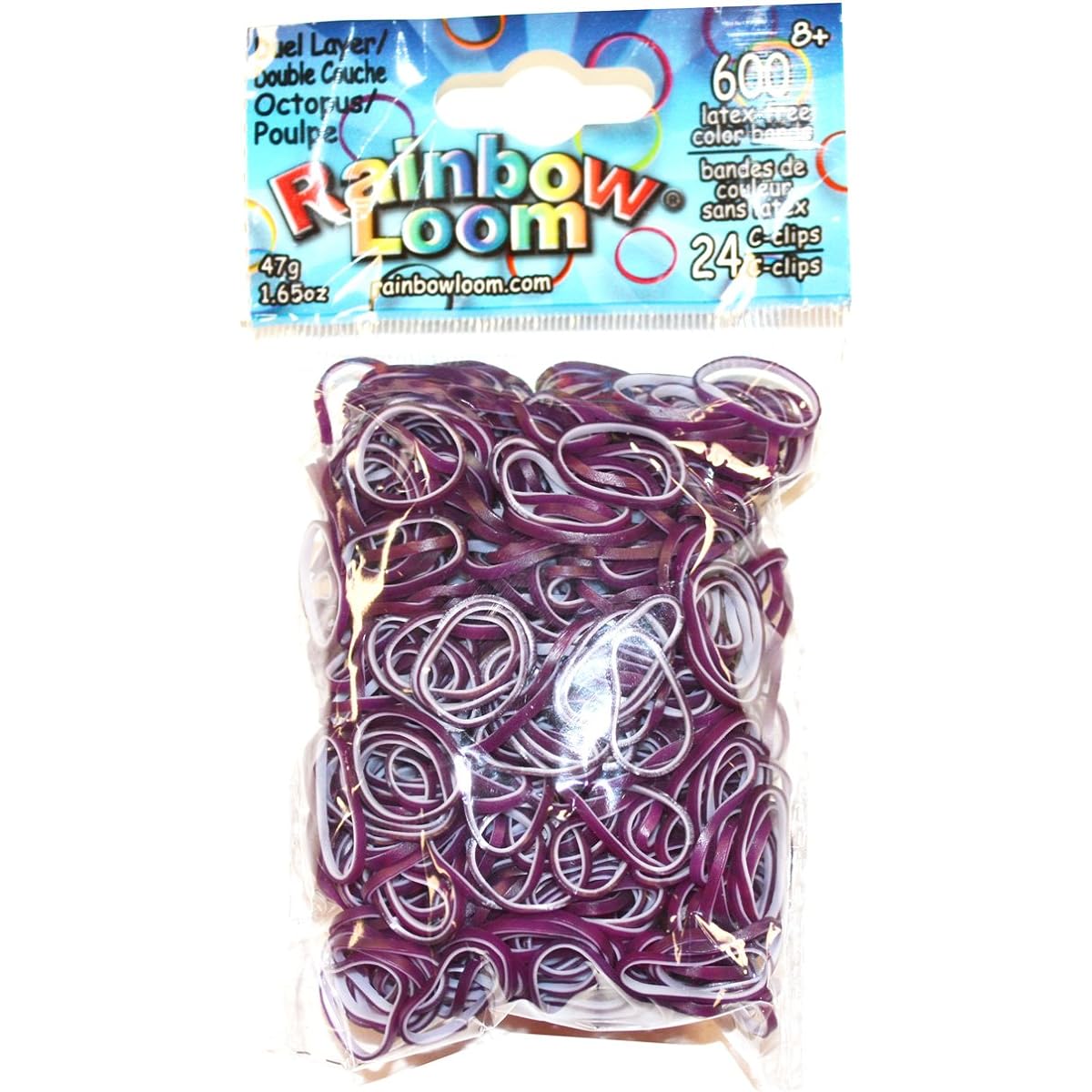 Rainbow Loom 2 layer band octopus