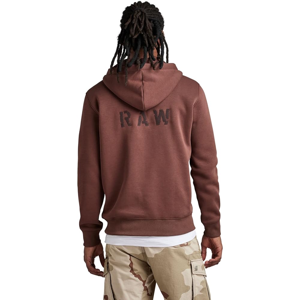 [G-Star Raw] Hoodie Hoodie Sweatshirt Men's Regular Fit RAW Embro Hooded Sweater