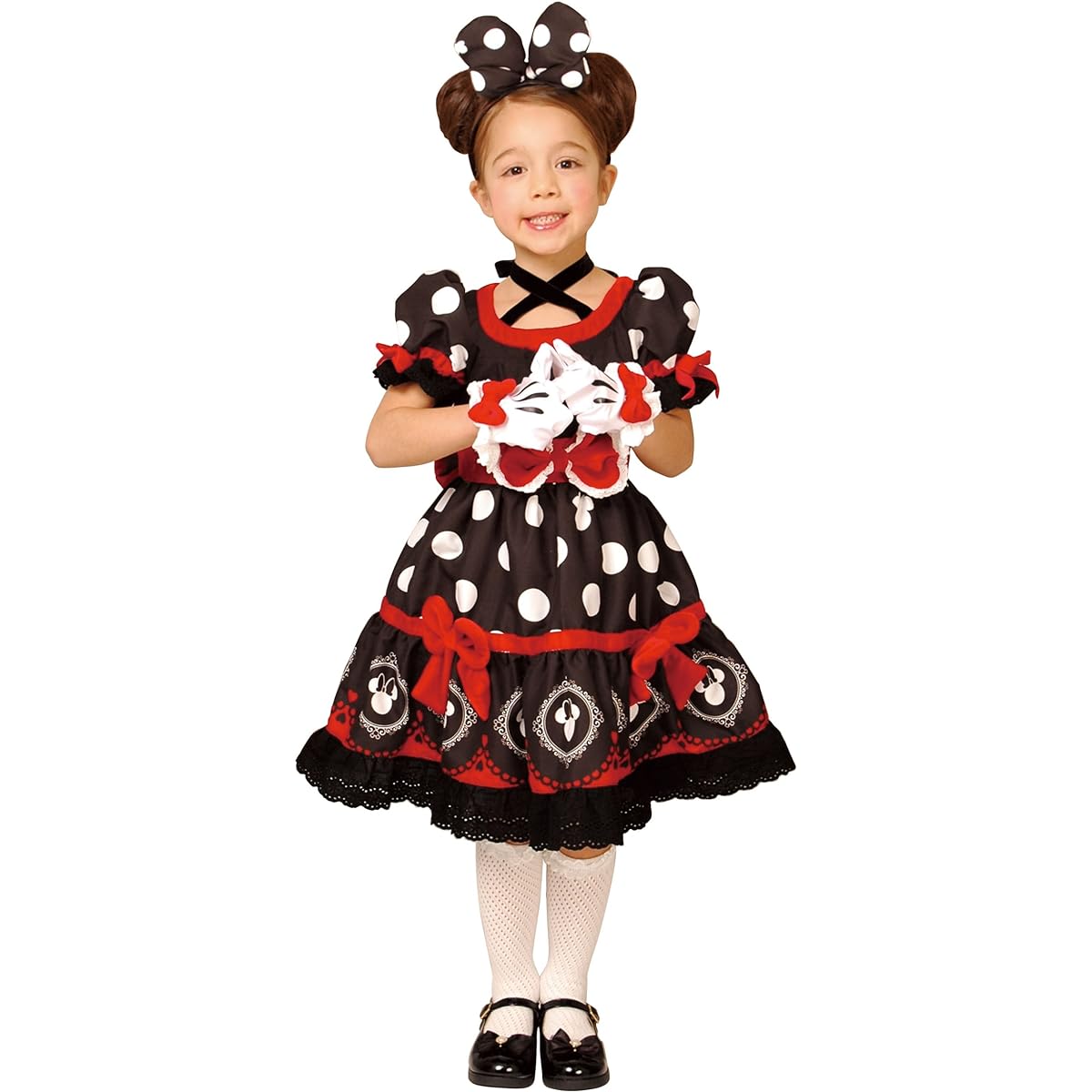 Disney Minnie Gothic Kids Costume Black Girls 100cm-120cm