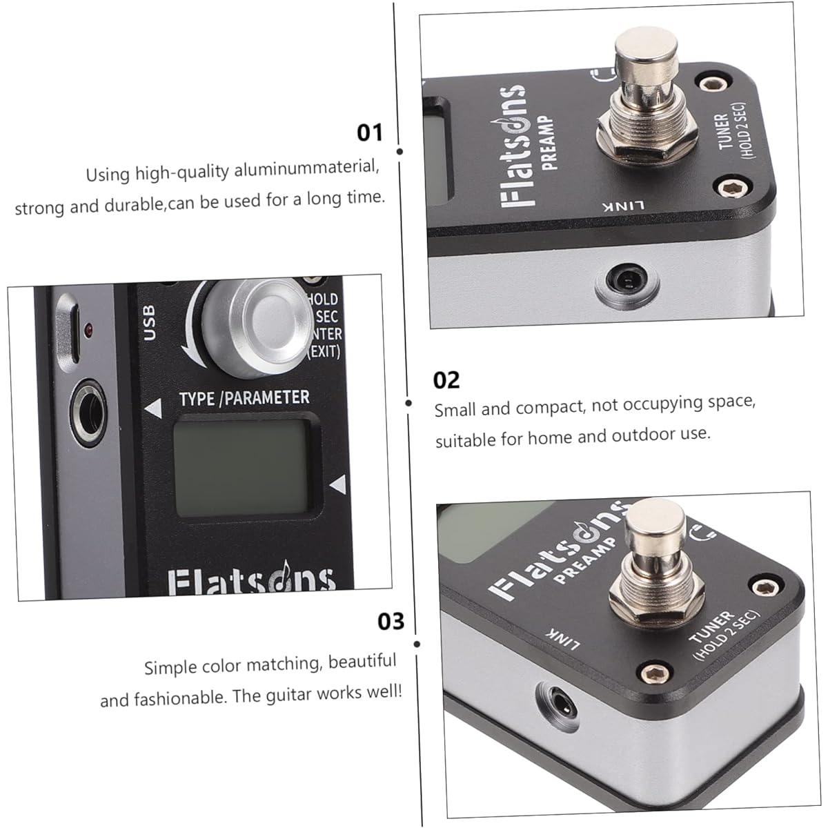 SWOOMEY 1pc Guitar Effect Electric Guitar Looper Guitar Accessories Overloaded Effector Guitar Core Guitar Effector Mini Metal Effector Guitar Overload Di