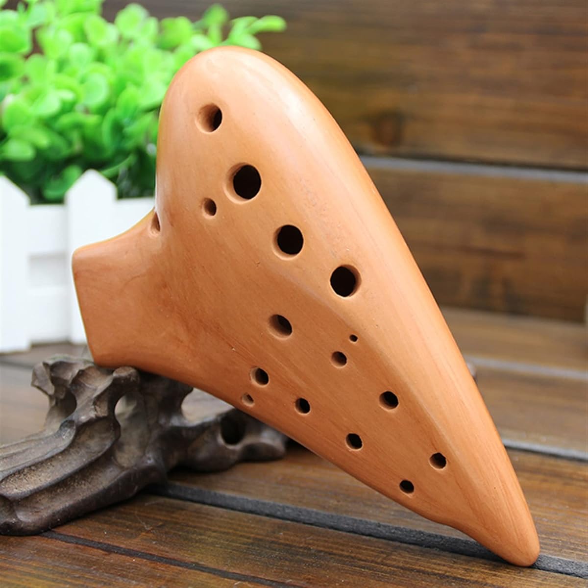 Student Double Pipe Ocarina AC Tuning Pipe Alto C Handmade Red Ocarina Musical Instrument Ocarina Instrument