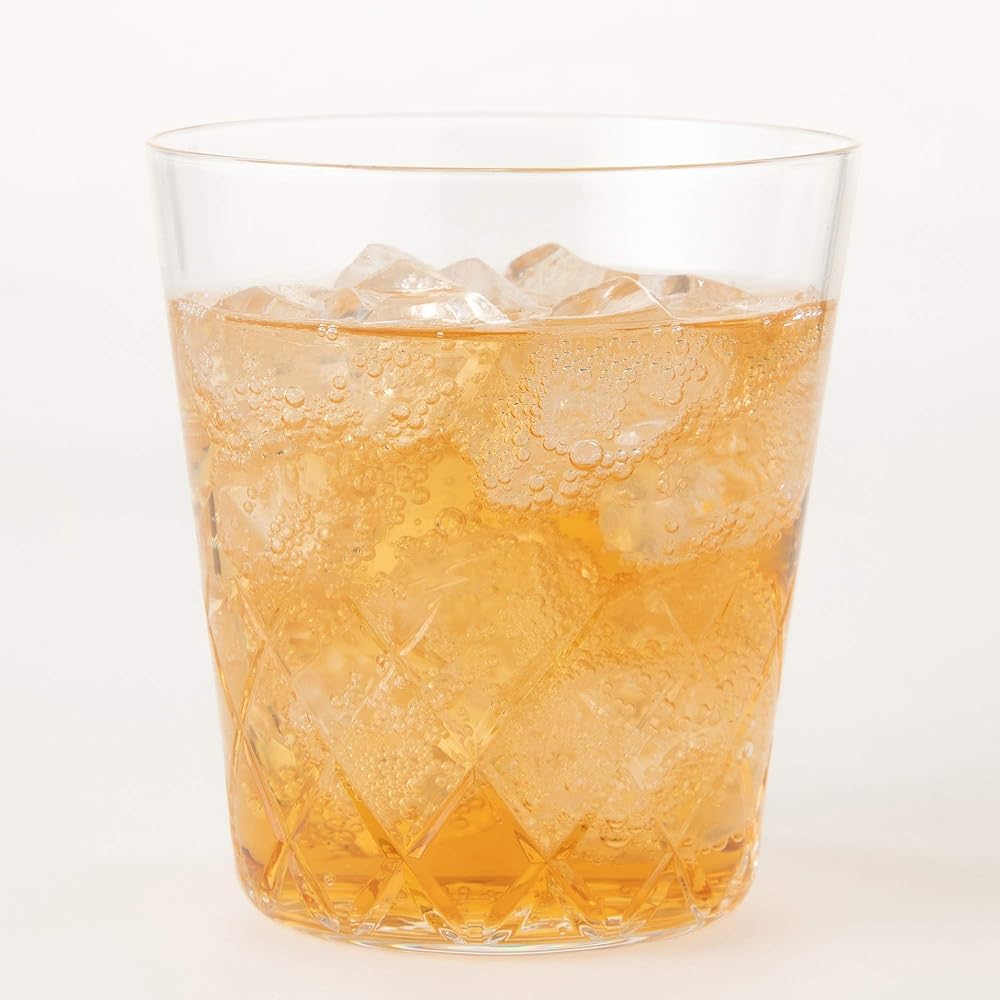 Toyo Sasaki Glass Rocks Glass, Thin Ice, Yarai Cut, 305ml, 6 pieces, Durable Tempered Glass, Whiskey Glass, Shochu Glass, Dishwasher Safe, Made in Japan, Unbreakable Cup, B-21109CS-C745
