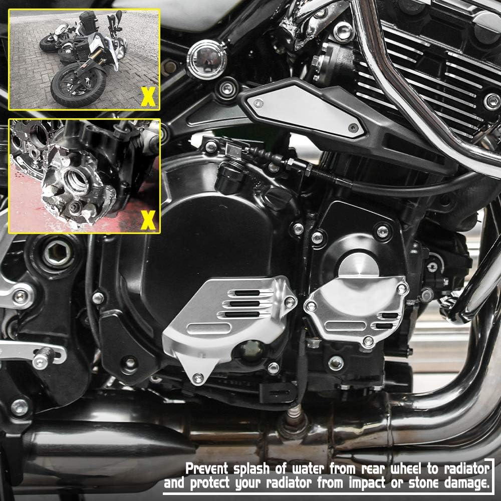 FATExpress Motorcycle CNC Aluminum Engine Guard Stator Cover Side Protection Frame Slider Z900RS Z900 RS 2018 2019 2020 2021 2022 2023 Compatible Bike Parts (Black)