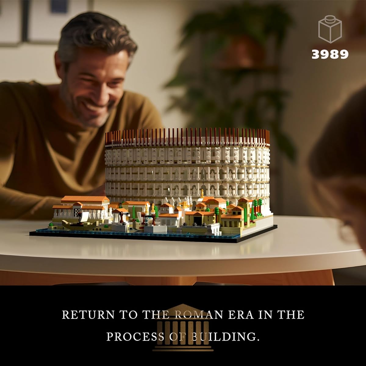 Givenni Architecture Rome Coliseum Building Set; Collectible Model for Adults; Compatible with Lego (3989 Pieces)
