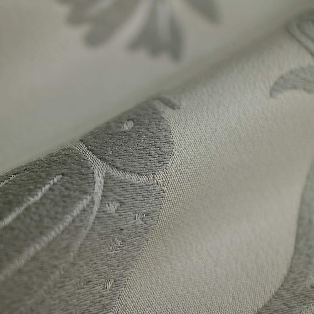 Quarter Report Jacquard Cushion Cover Foresty Gray Approx. 60 x 60cm Bird Pattern Floral Pattern Zipper Type [Made in Japan]