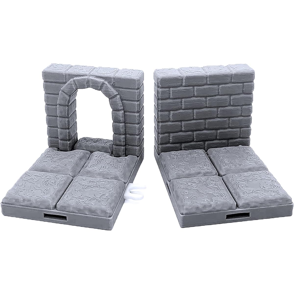 Deluxe Rock Dungeon Tiles - Masonry and Stone Paintable 3D Printed Tabletop Role Playing Game Terrain Scenery for 28mm Miniatures