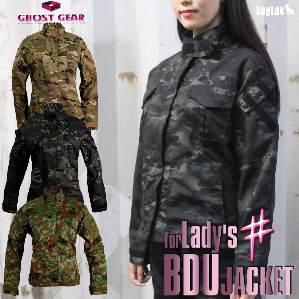 [LayLax][Ladies BDU Jacket # Multicam Black L]