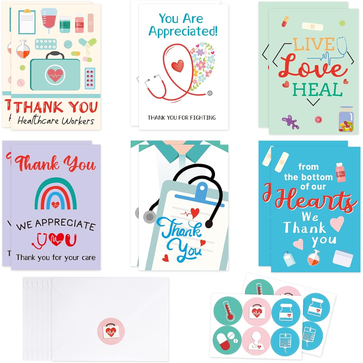 Medical workers thank you card medical appreciation card nurse medical nurse graduation card