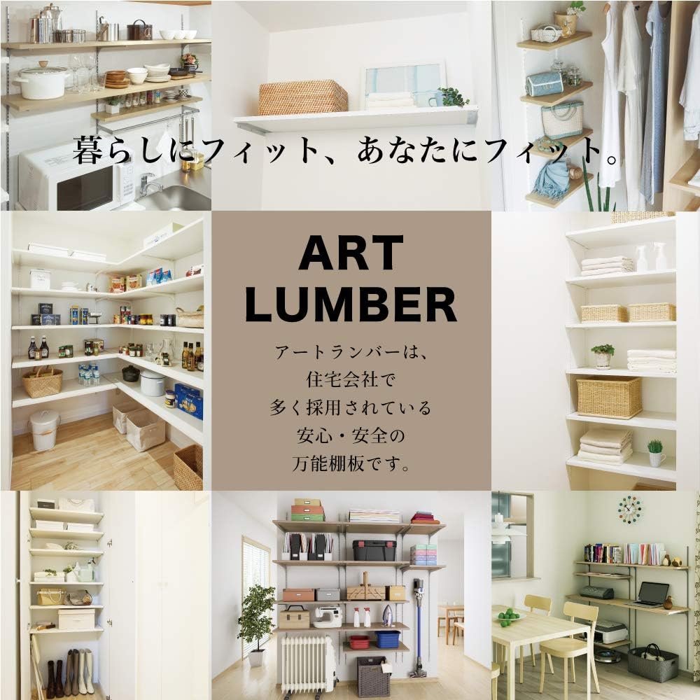 Nankai Plywood Shelf Art Lumber Shell White 20×300×900mm O20-13-LW