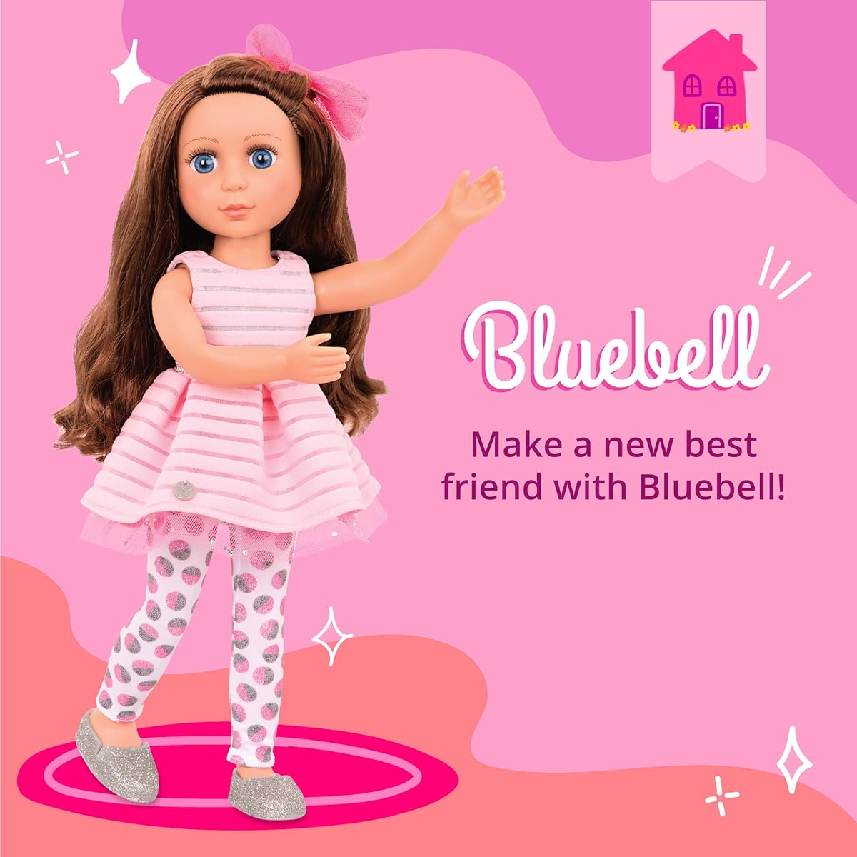 (Bluebell Posable) - Glitter Girls Dolls by Battat - Bluebell 36cm Poseable Fashion Doll - Dolls for Girls Age 3 and Up
