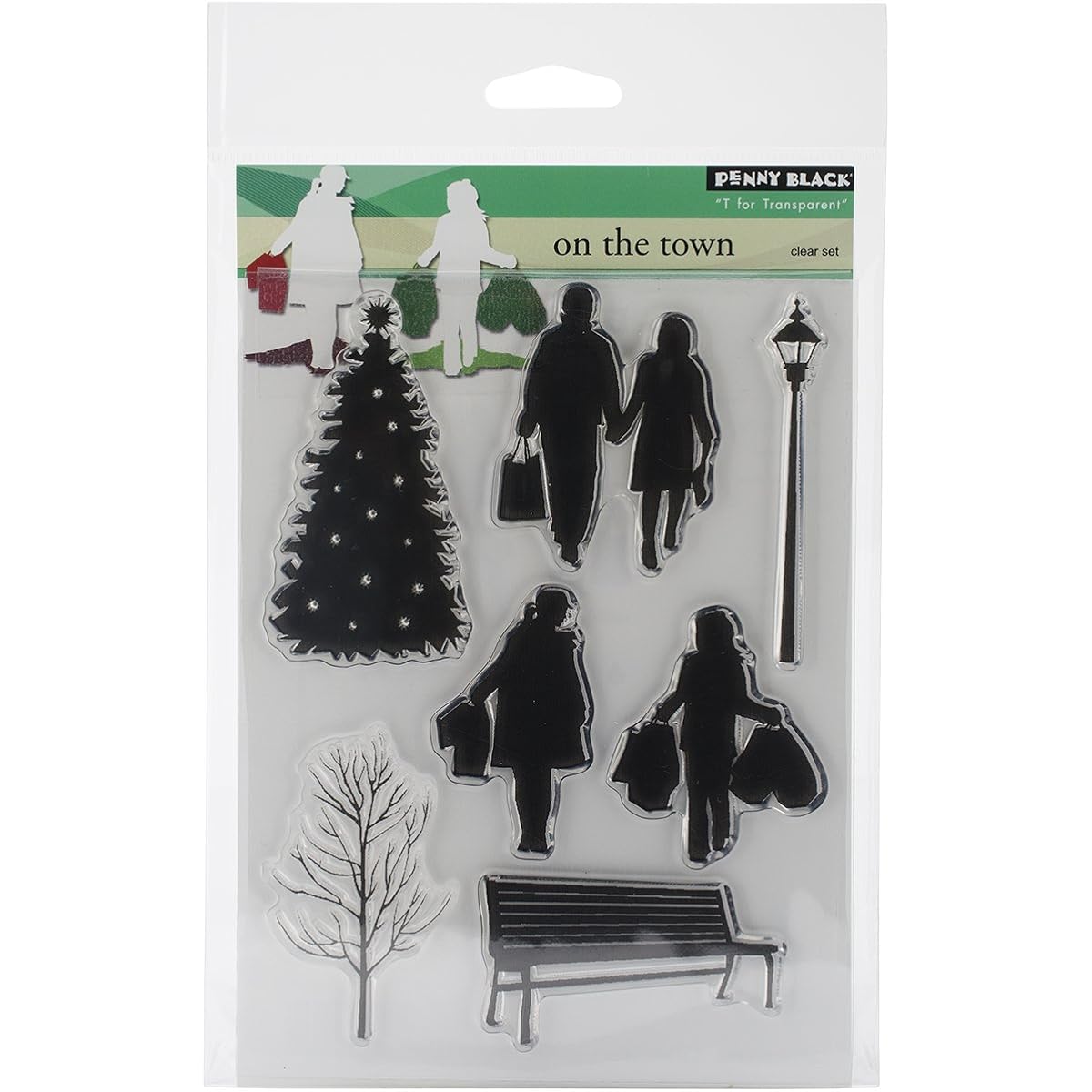 Penny Black Clear Stamps 5"X7.5" Sheet-On The Town (parallel import goods)