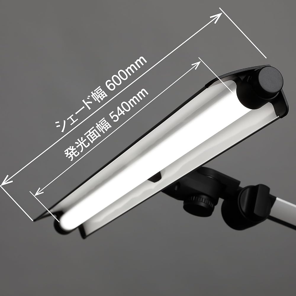 Yamada Lighting Z-LIGHT LED desk light, silver, direct illuminance 3242Lx, 7-level dimming function Z-208LEDSL