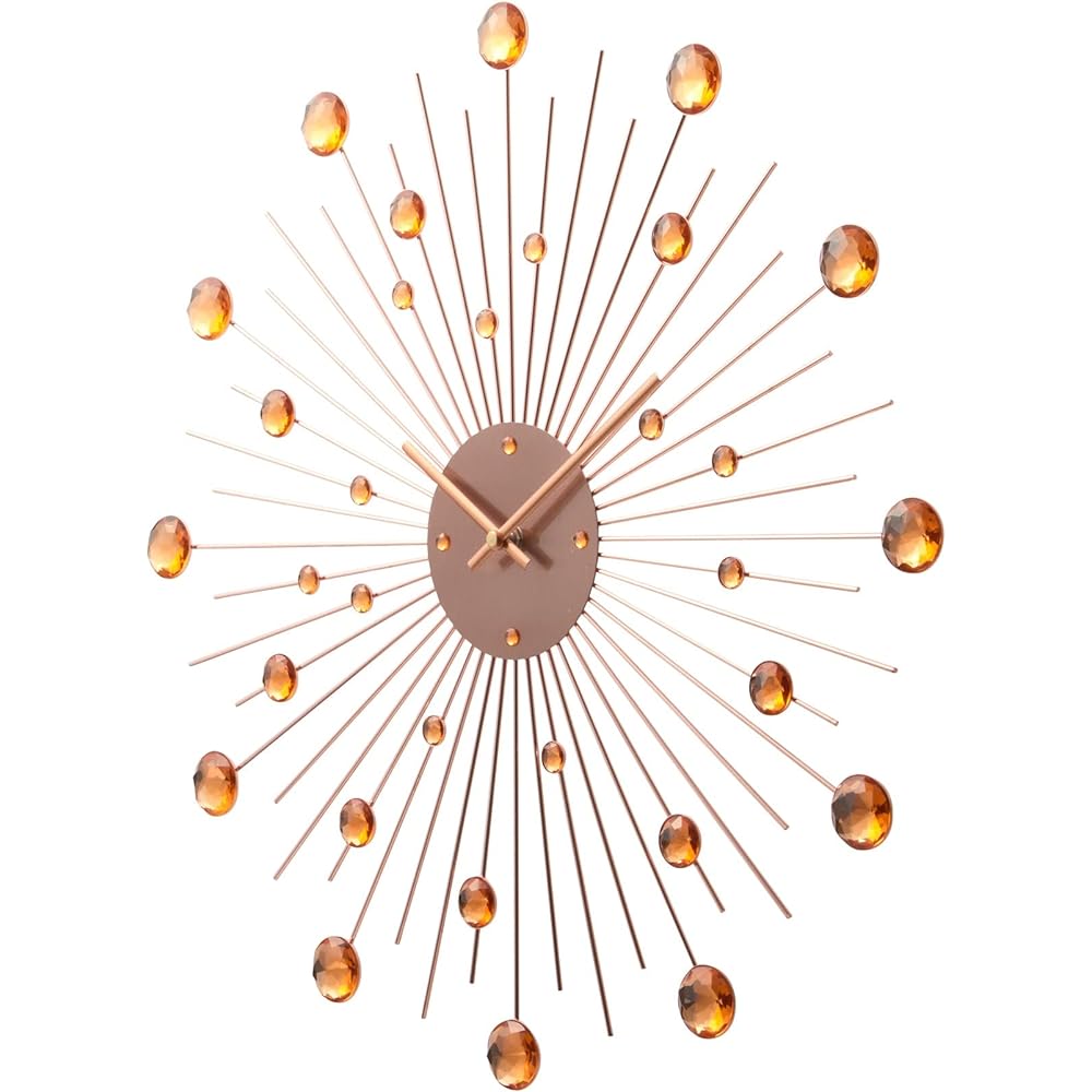 Francfranc Bijou Wall Clock Pink Gold