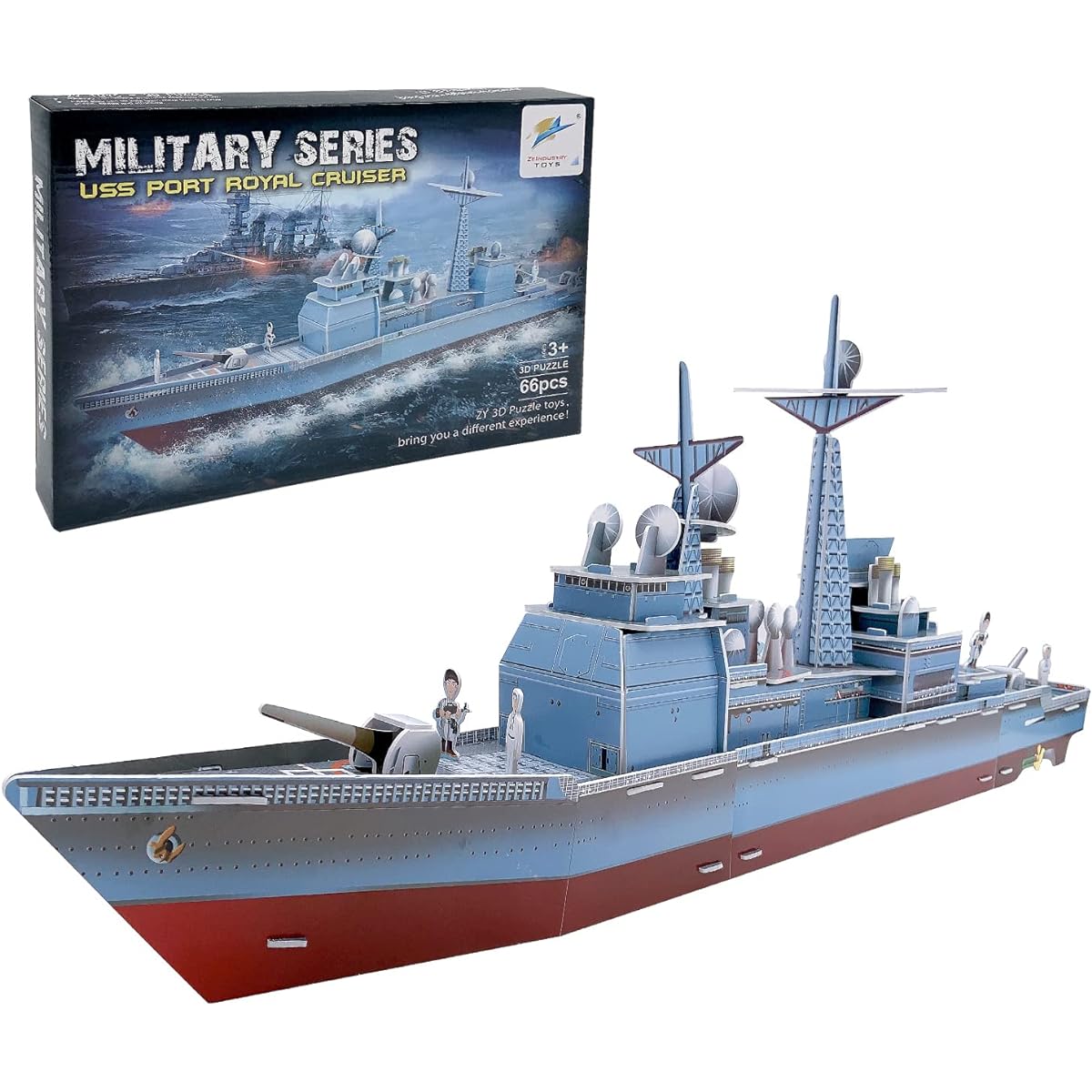 Boersma 3D Puzzle for Adults - Port Royal Cruise 3D Building Craft Model Kit for Adults Building 3D Puzzle for Kids Ages 12-14