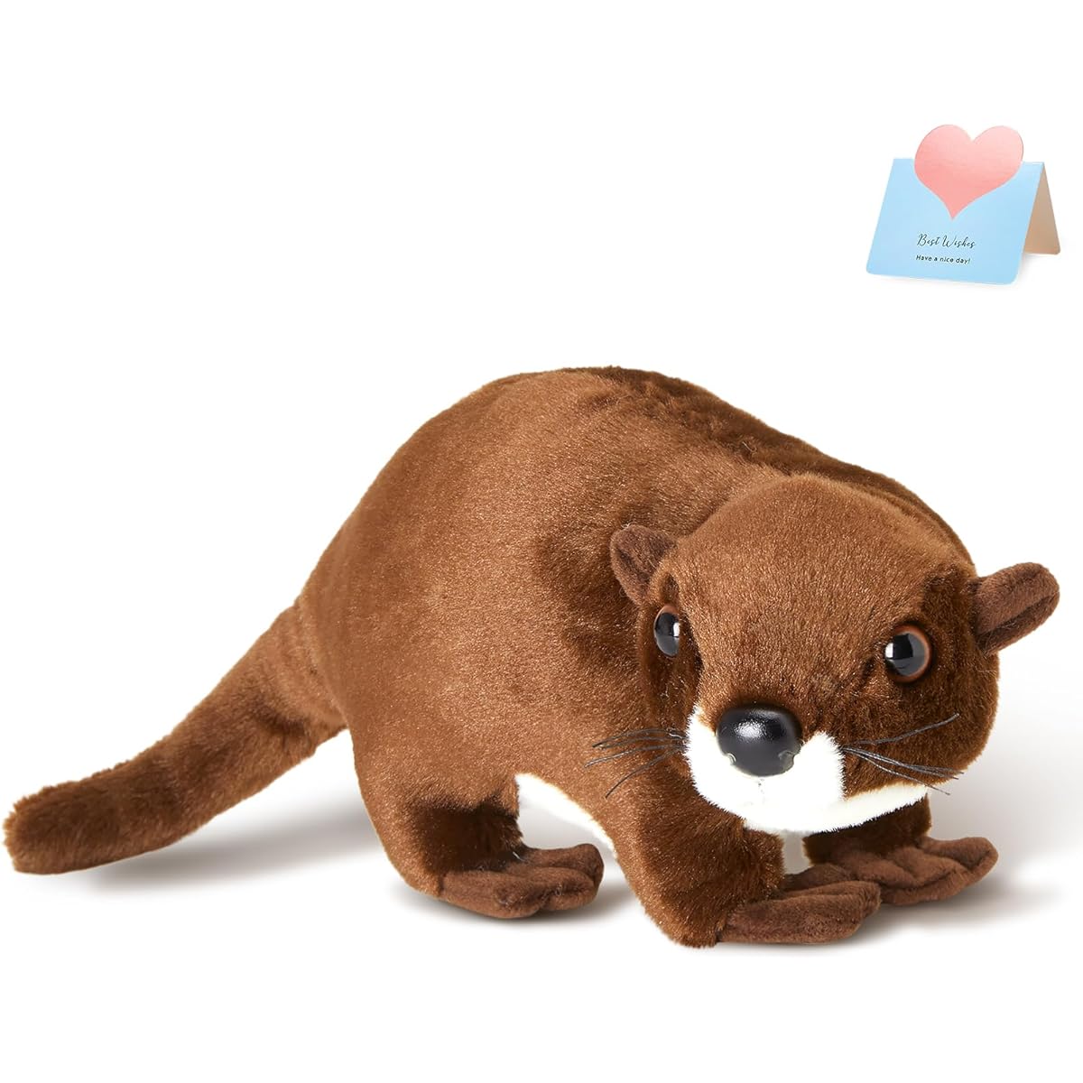 CozyWorld Otter Stuffed Animal Plush Toy - Otter Plush Toy - Gift for Kids and Wildlife, Brown, 13 Inch