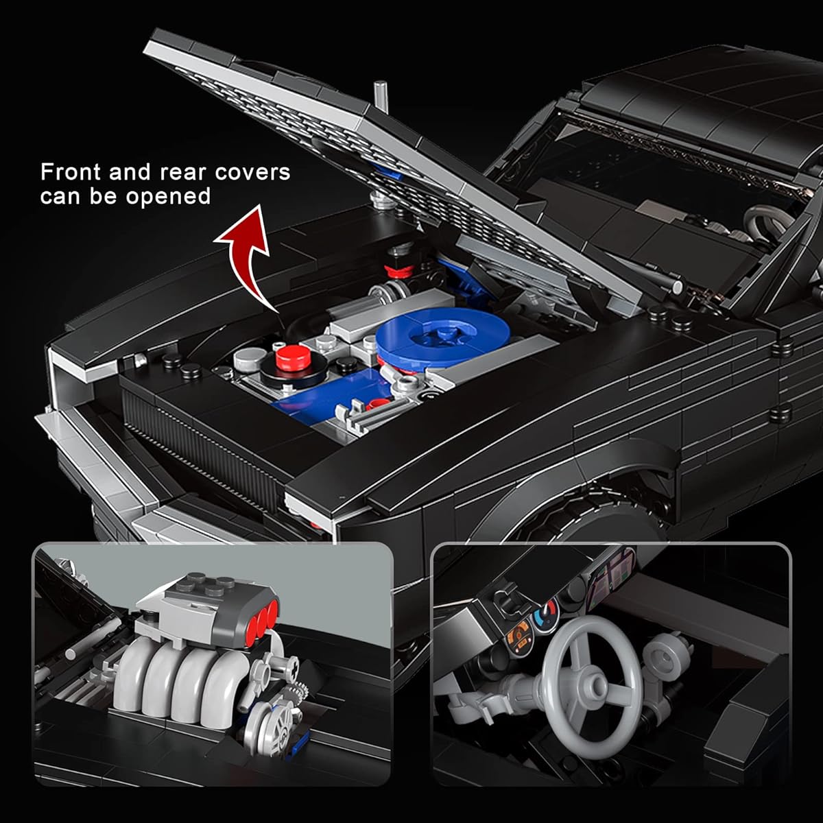 Mold King 10028 Technology Car Model Toys MOC Blocks Collectibles Sports Car Building Blocks Racing Car Building Kits for Kids and Adults