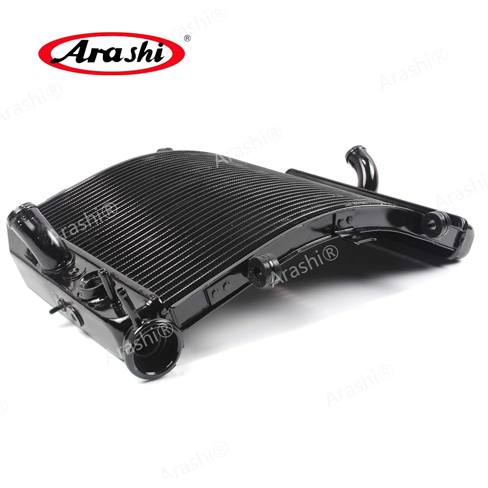 Arashi Radiator Cooling Cooler Compatible Suzuki GSXR600 GSXR750 GSX-R600 GSX-R750 GSXR 600 750 2004 2005 Motorcycle Replacement Accessories Black