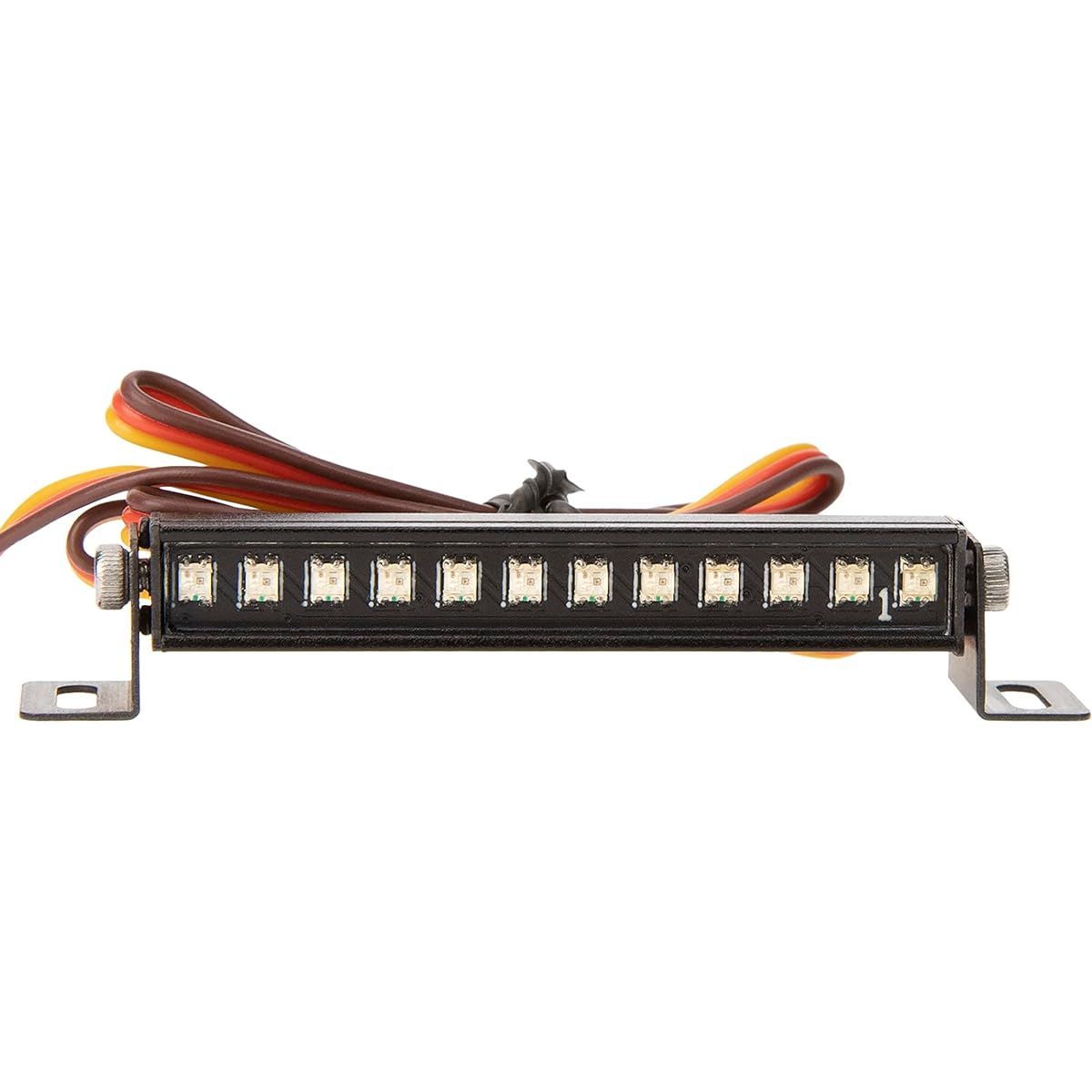 DKKY RC Light Bar 12 Light Modes Roof Lamp 44mm 1/24 AXIAL SCX24 Bronco C10 JLU Gladiator Deadbolt Upgrade Parts