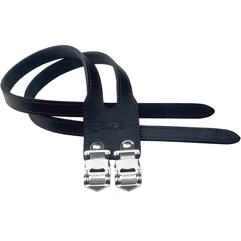 cinelli Bicycle Road Bike MTB Flat Pedal Classic Vintage Leather Strap