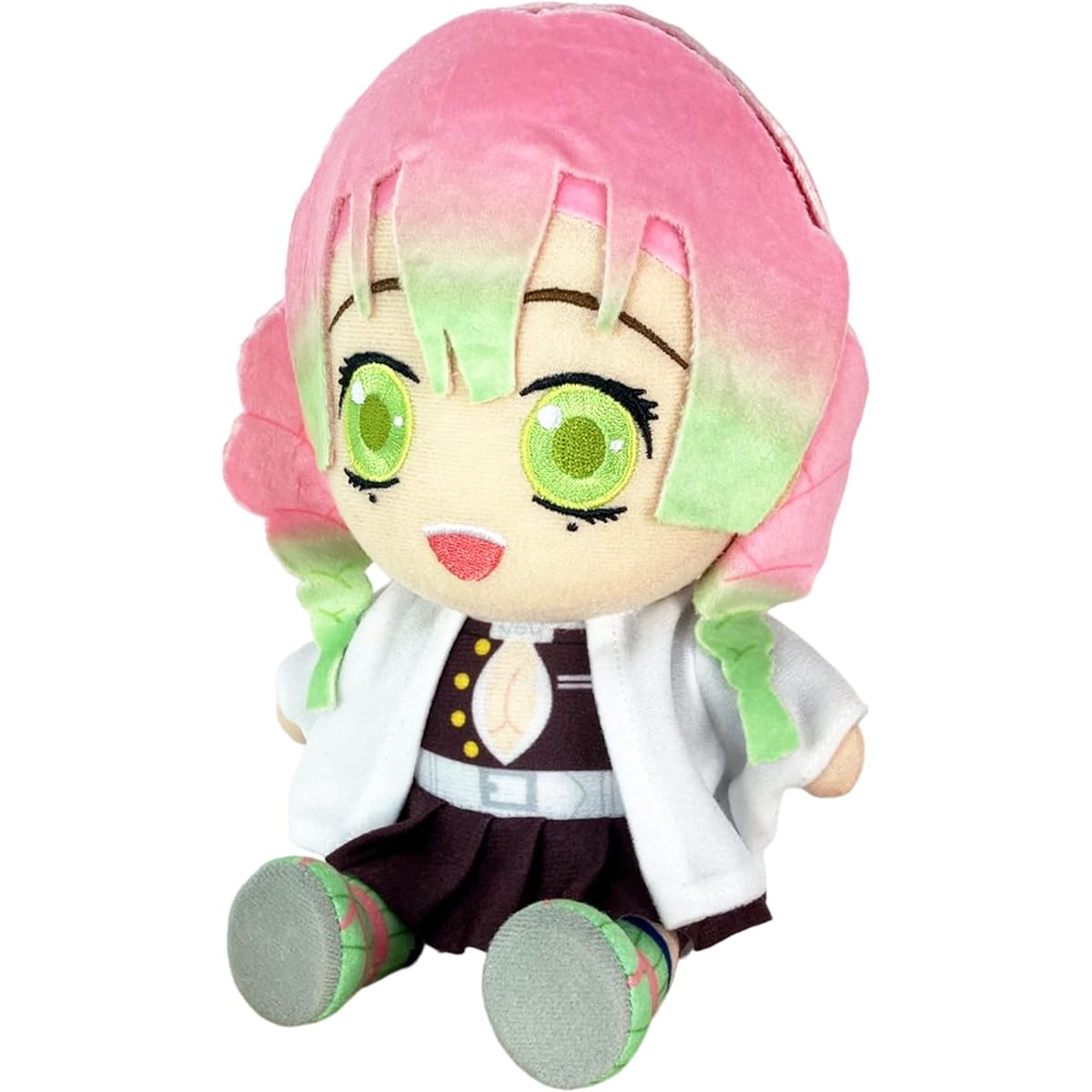 Great Eastern Entertainment Demon Slayer: Kimetsu no Yaiba Mitsuri Kanroji Sitting Plush Toy 7" Tall