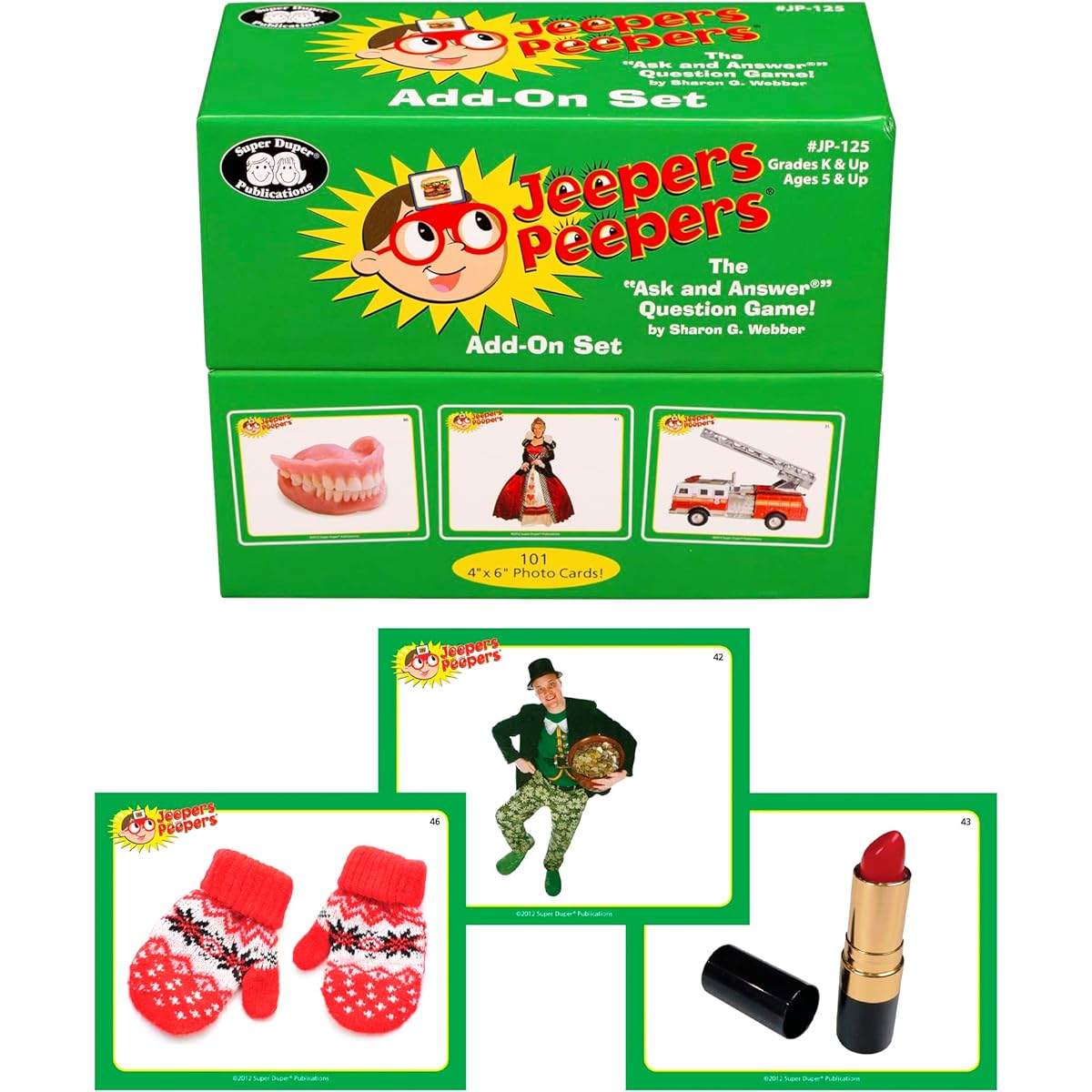 Super Duper Publications | Jeepers Peepers® Party Pack | Educational Games | Vocabulary | Questions & Answers