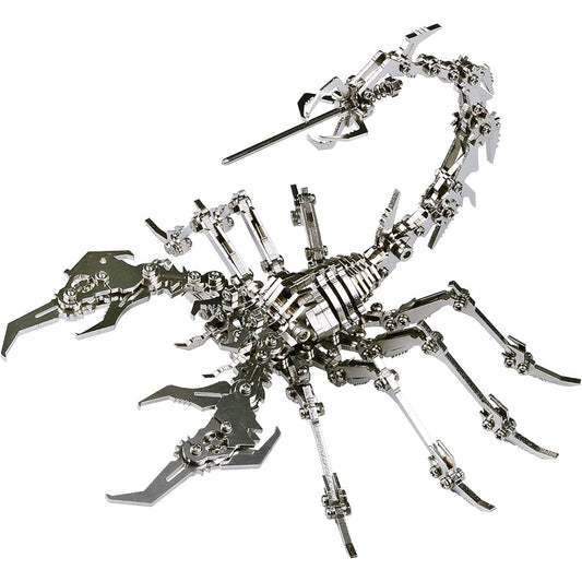 3D Metal Puzzle, 3D Puzzle Metal Puzzle Metal Model Kit YUEZUDPO 3D Scorpion DIY 190 Pieces 3D Jigsaw Puzzle Christmas Gifts for Men Women DIY Desk Ornaments