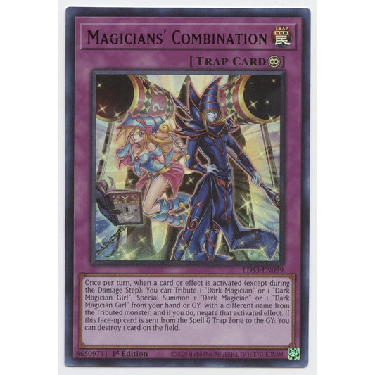 Magician's Combination (Red) LDS3-EN099 Ultra Rare 1st Edition