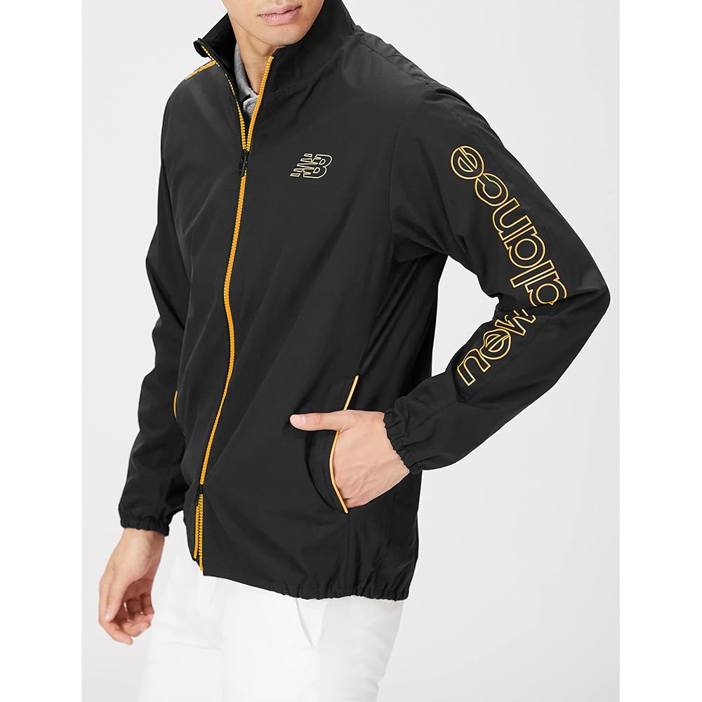 [New Balance Golf] Golf water-repellent full-zip blouson (stretch, Thermotron Light: heat storage and moisture retention, fully lined mesh specification) / Men's / 012-2220001