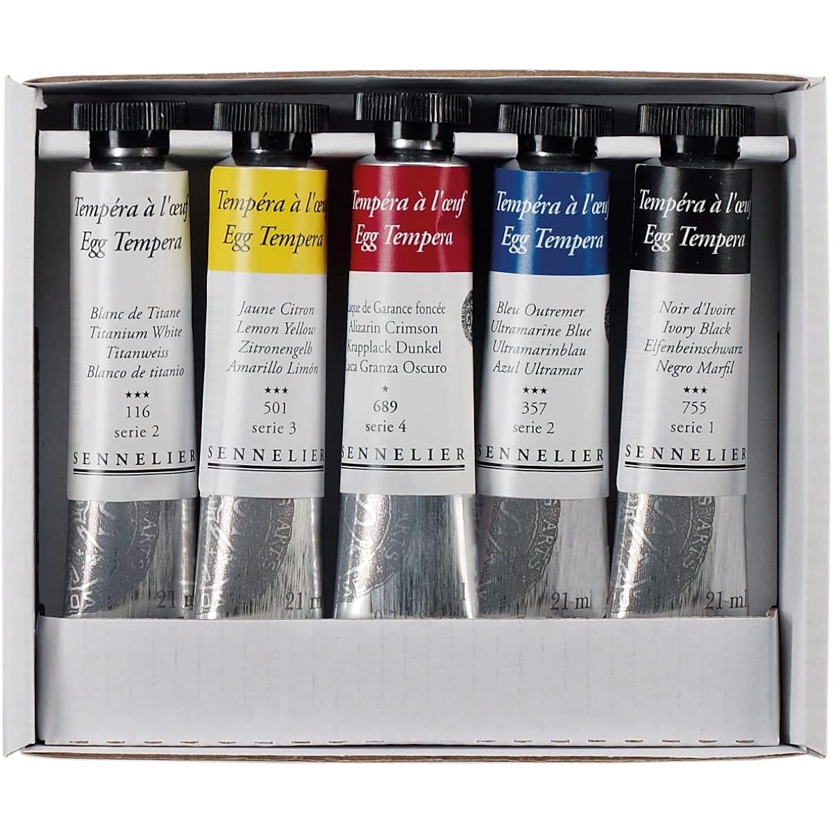 Sennelier Artist Egg Tempera Set Of 5 by Sennelier