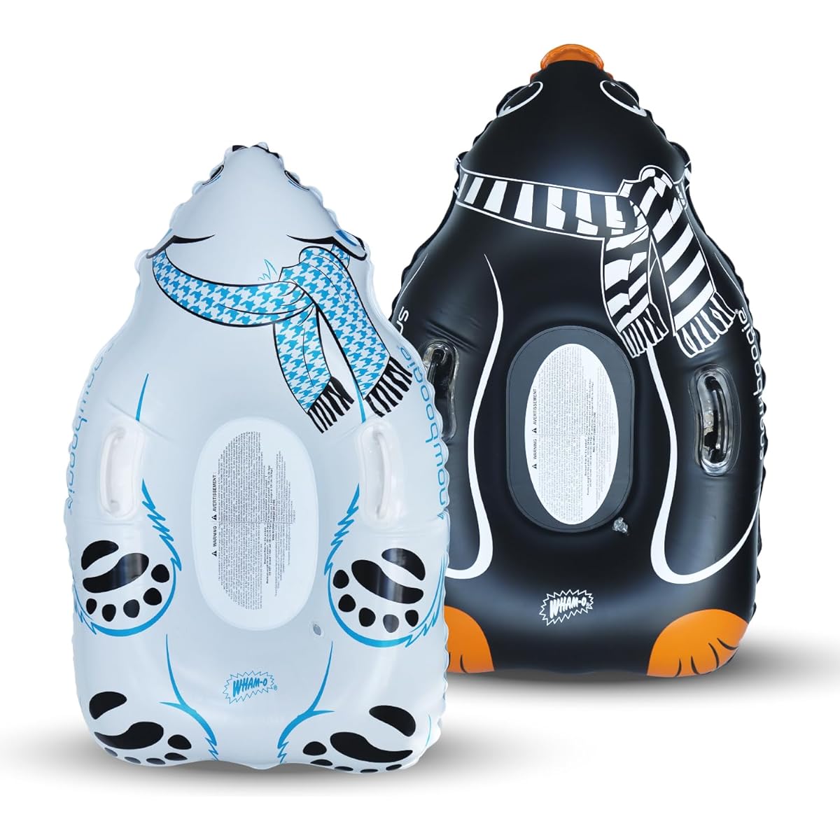 Snowboogie 44" Inflatable Animal Tube Sled | Single Rider Snow Sled | Inflatable Sled with Soft Handles | Smooth Bottom for Speed & Control | Snow Sled for Kids
